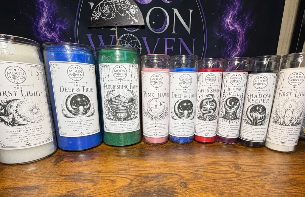 Moon Woven Candles